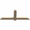 Ekena Millwork Eugene Rough Sawn Timber Gable Bracket, Douglas Fir, 48"W x 20"H x 2"D x 4"F, 10/12 Pitch GBW048X20X0204EUG00RDF - alternate 4
